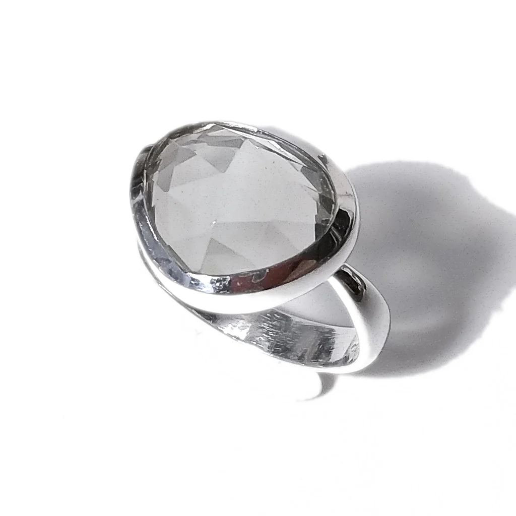 Anello TRIANGOLO in argento 925 con pietra - AMANDA - Image 10