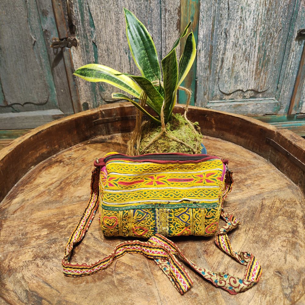 Borsetta RABARi KHA multiuso - pochette / tracolla / beauty case / astuccio Vintage | Borsette indiane