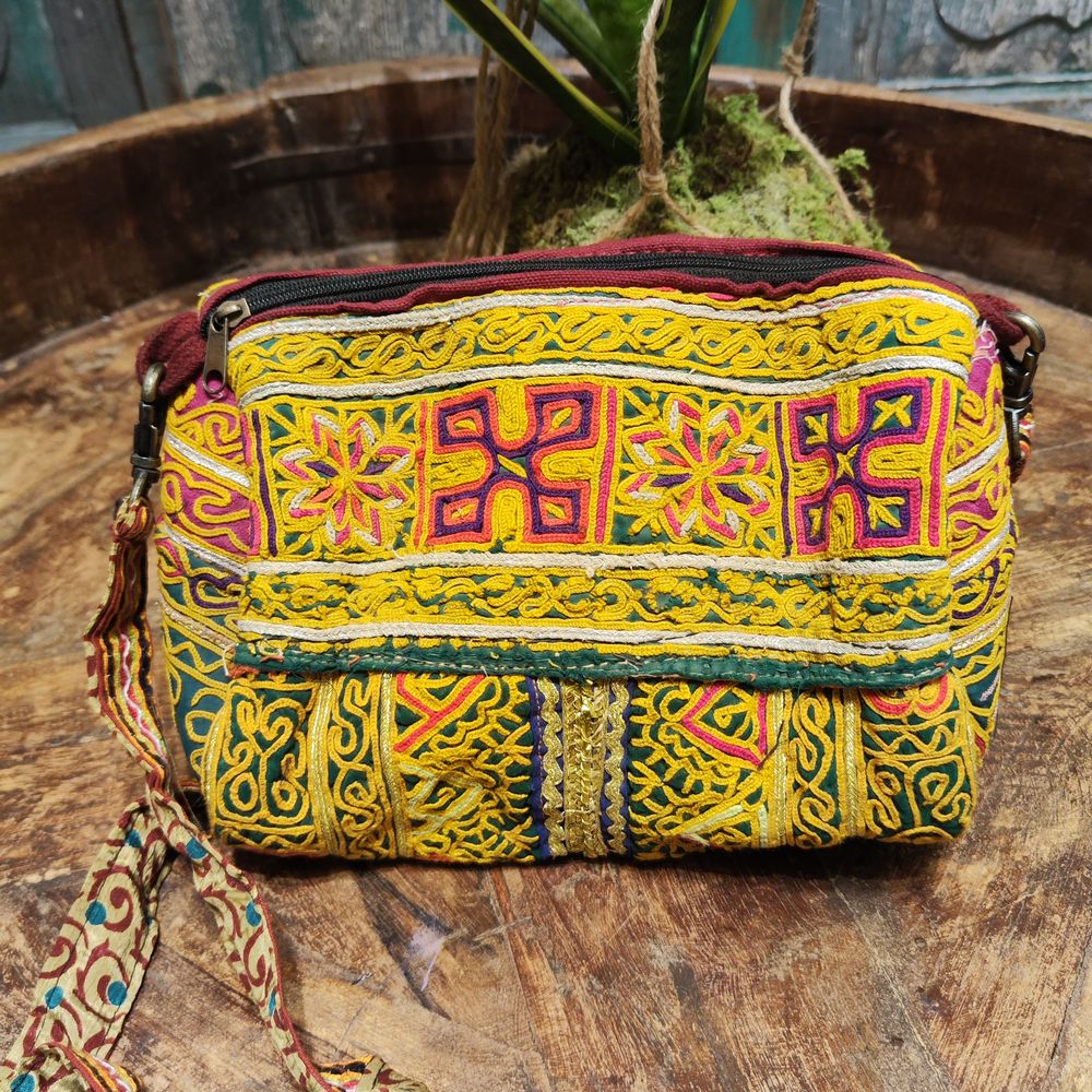 Borsetta RABARi KHA multiuso - pochette / tracolla / beauty case / astuccio Vintage | Borsette indiane - Image 4