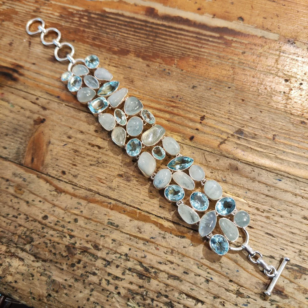Bracciale ACQUAMARINA argento 925 - DUNE - Image 8