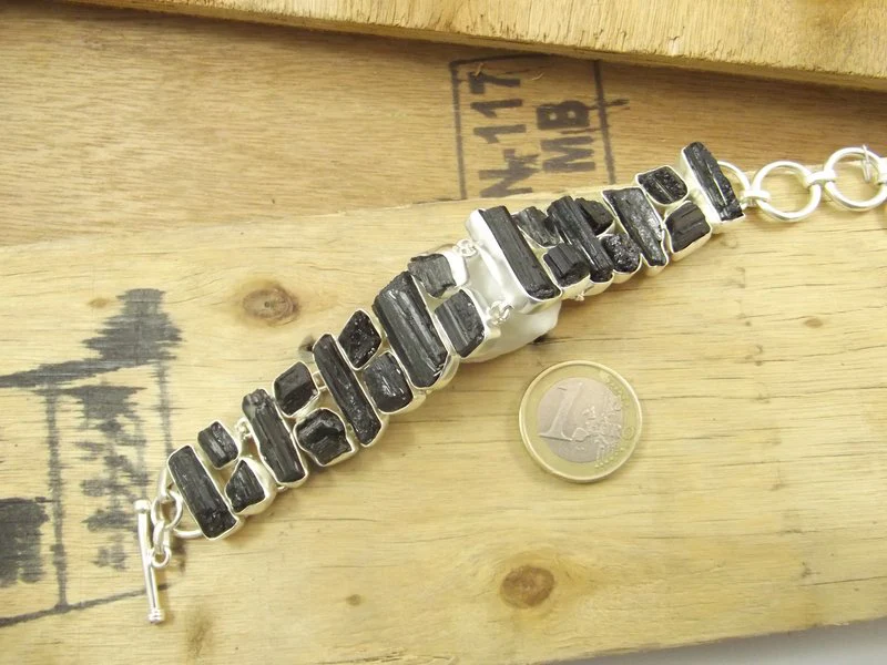 Bracciale argento 925 TORMALINA NERA - Image 3