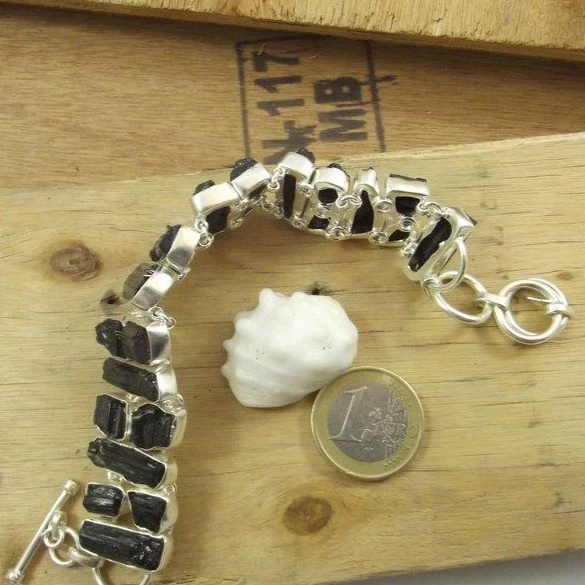 Bracciale argento 925 TORMALINA NERA - Image 4