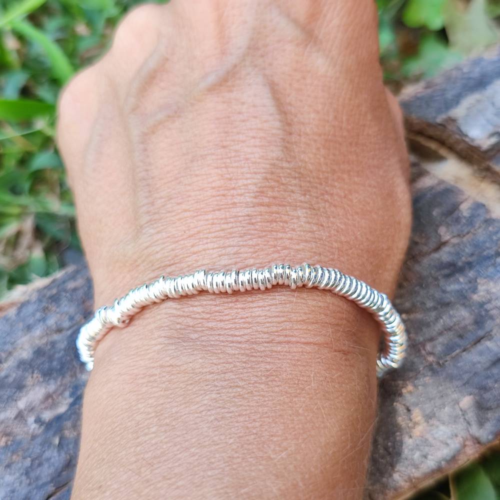 BRACCIALE ARGENTO a dischi piatti - COCHIN - Image 2