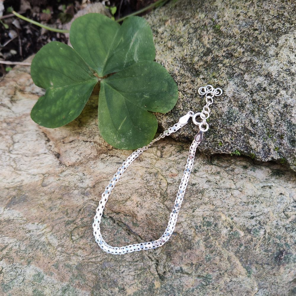 BRACCIALE ARGENTO catena piatta - FURY - Image 5