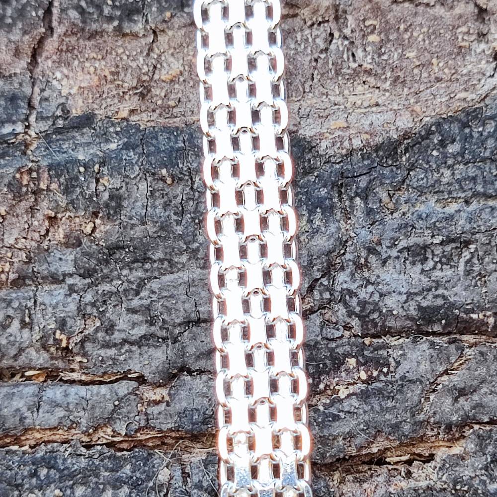 BRACCIALE ARGENTO catena piatta - HOSPET - Image 3