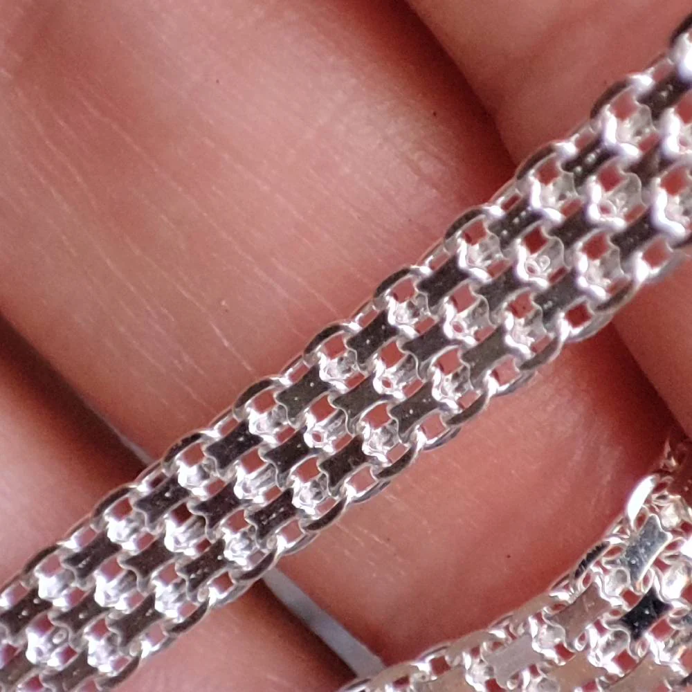 BRACCIALE ARGENTO catena piatta - HOSPET - Image 4