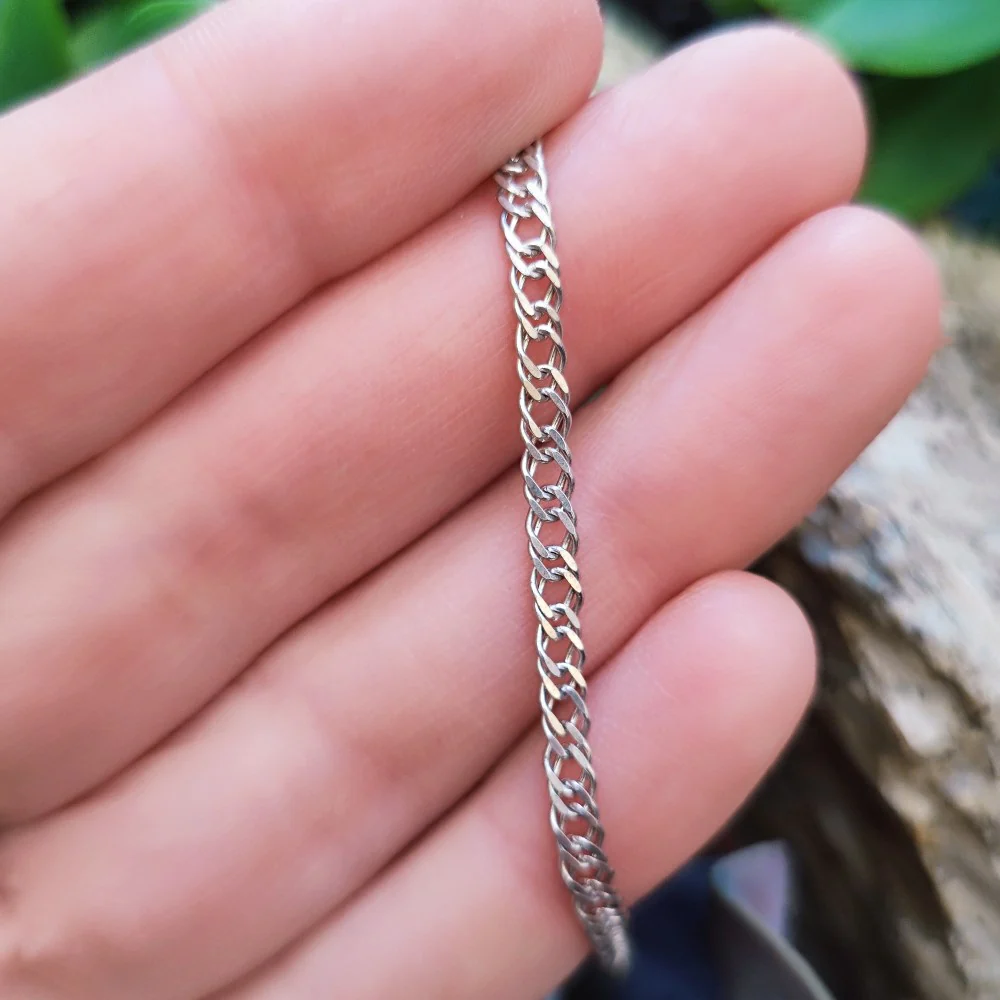 BRACCIALE ARGENTO catena piatta - MARY - Image 3