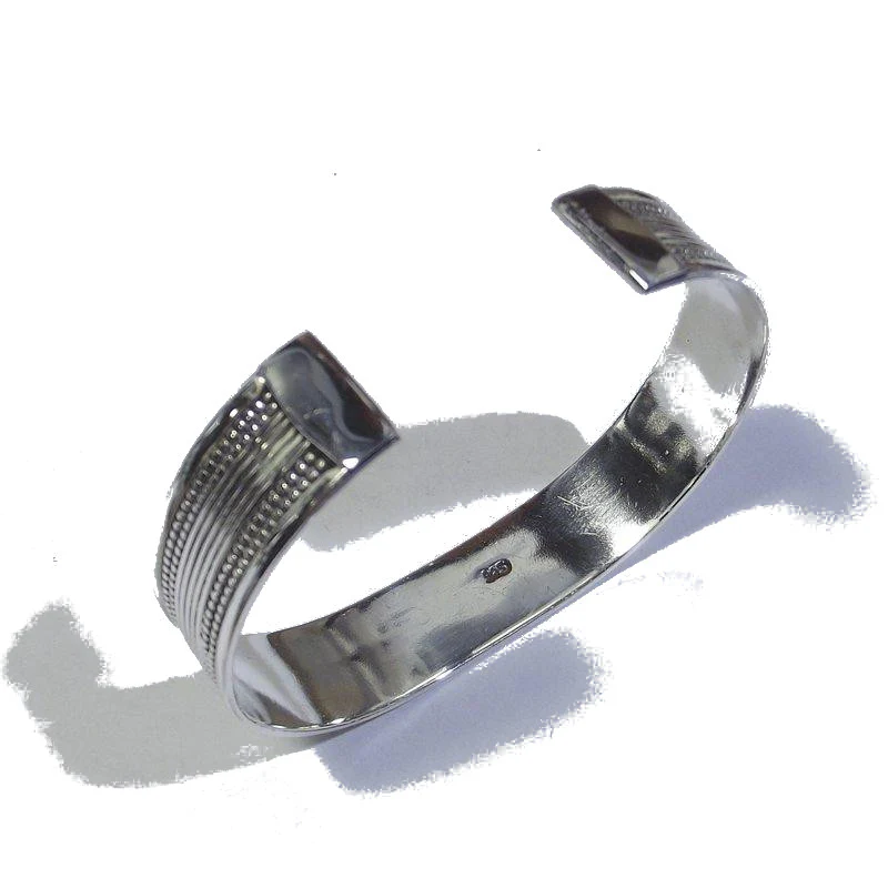 Bracciale in argento 925 rigido a treccia - Image 6