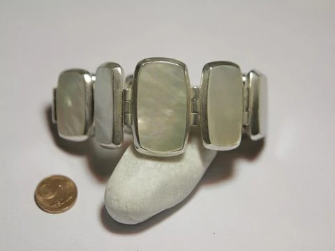 Bracciale argento e madreperla - JAIPUR - Image 3