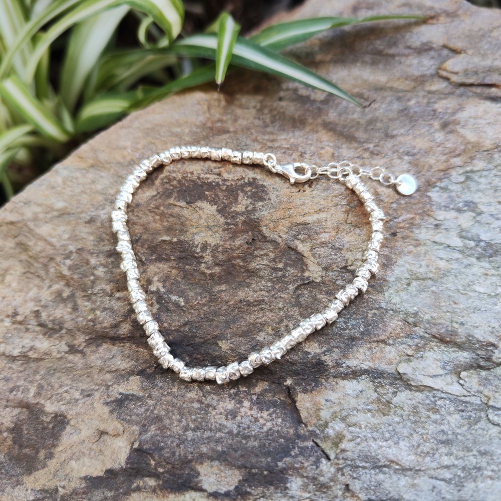 BRACCIALE artigianale con tubi martellati - TINY - Image 3