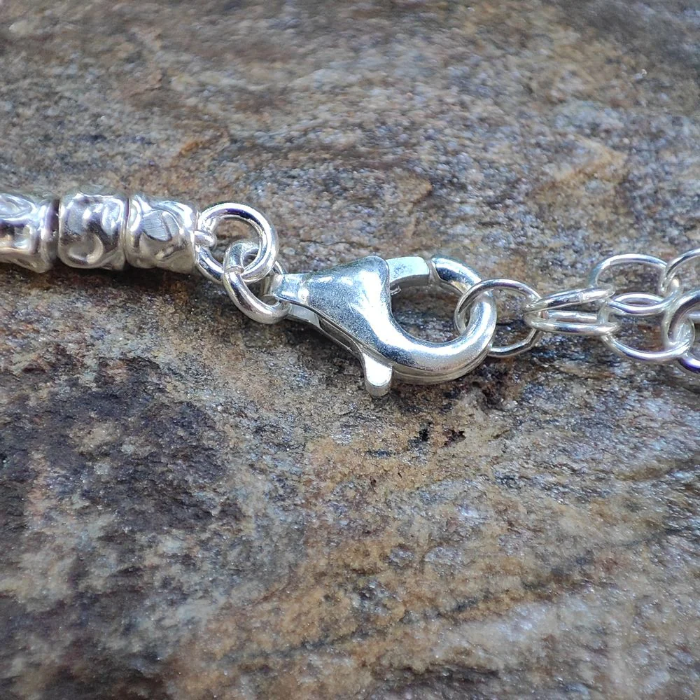 BRACCIALE artigianale con tubi martellati - TINY - Image 4