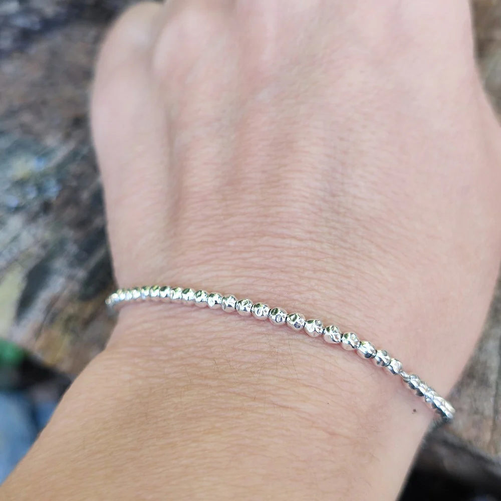 BRACCIALE artigianale pepite martellate - PARBA - Image 3