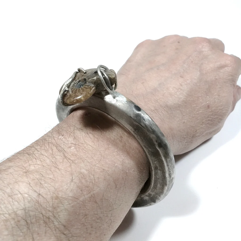 Bracciale con AMMONITE d'argento in argento 925 - MONI - Image 5