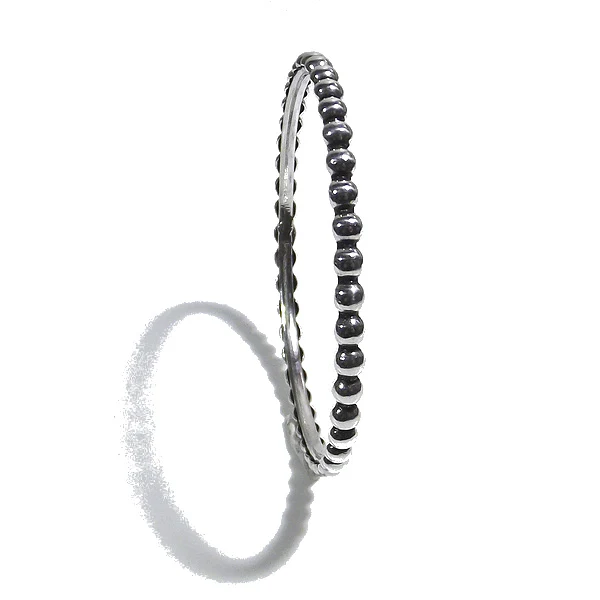 Bracciale etnico HABA a cerchio in argento - rigido - Image 3