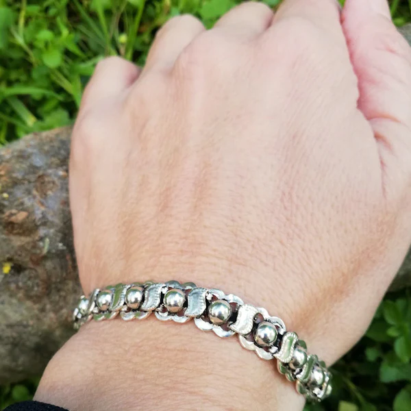 Bracciale etnico KAMNA in argento 925