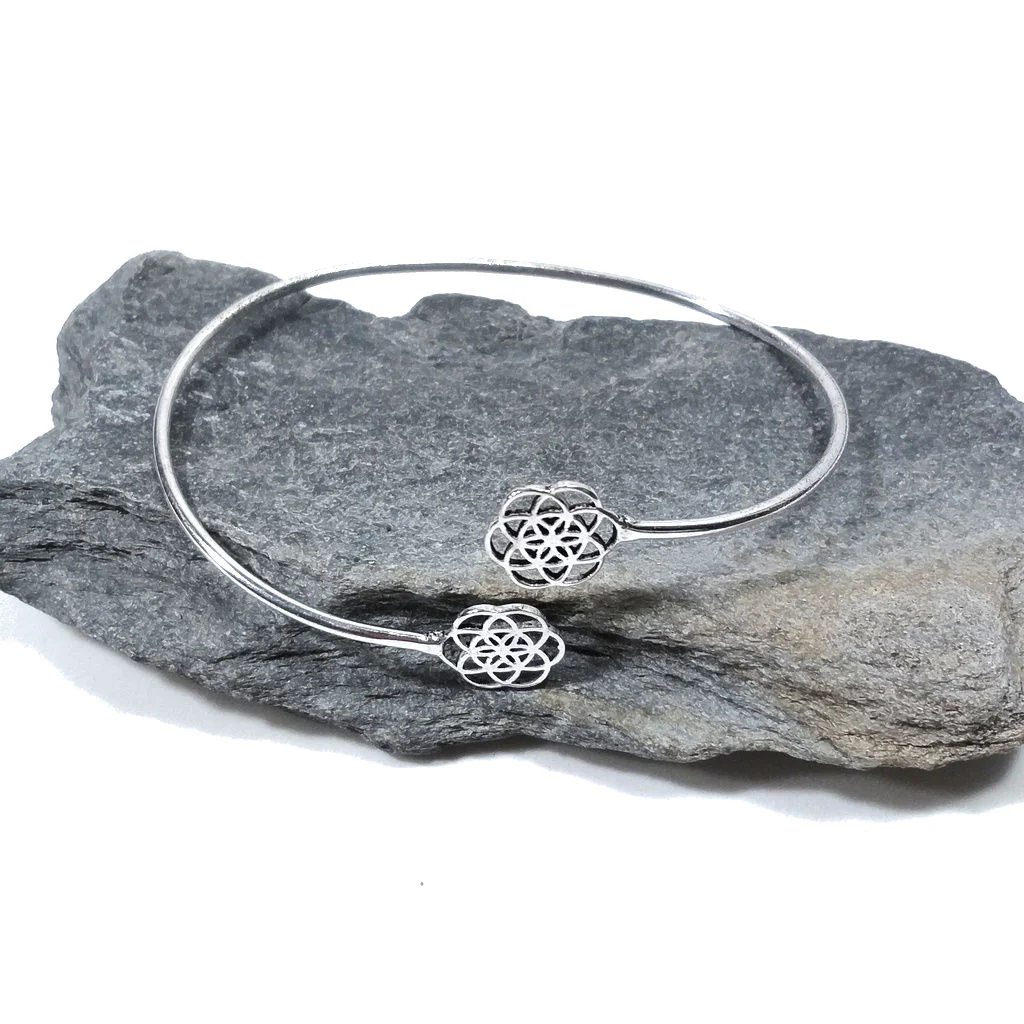 Bracciale in ottone FIORE della VITA - LIFE - Image 4