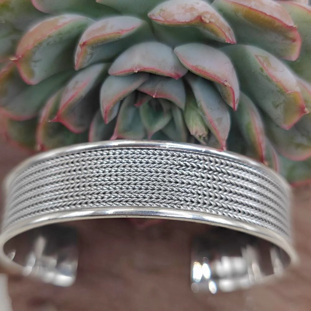 Bracciale rigido aperto in argento 925 - COLABA - Image 4