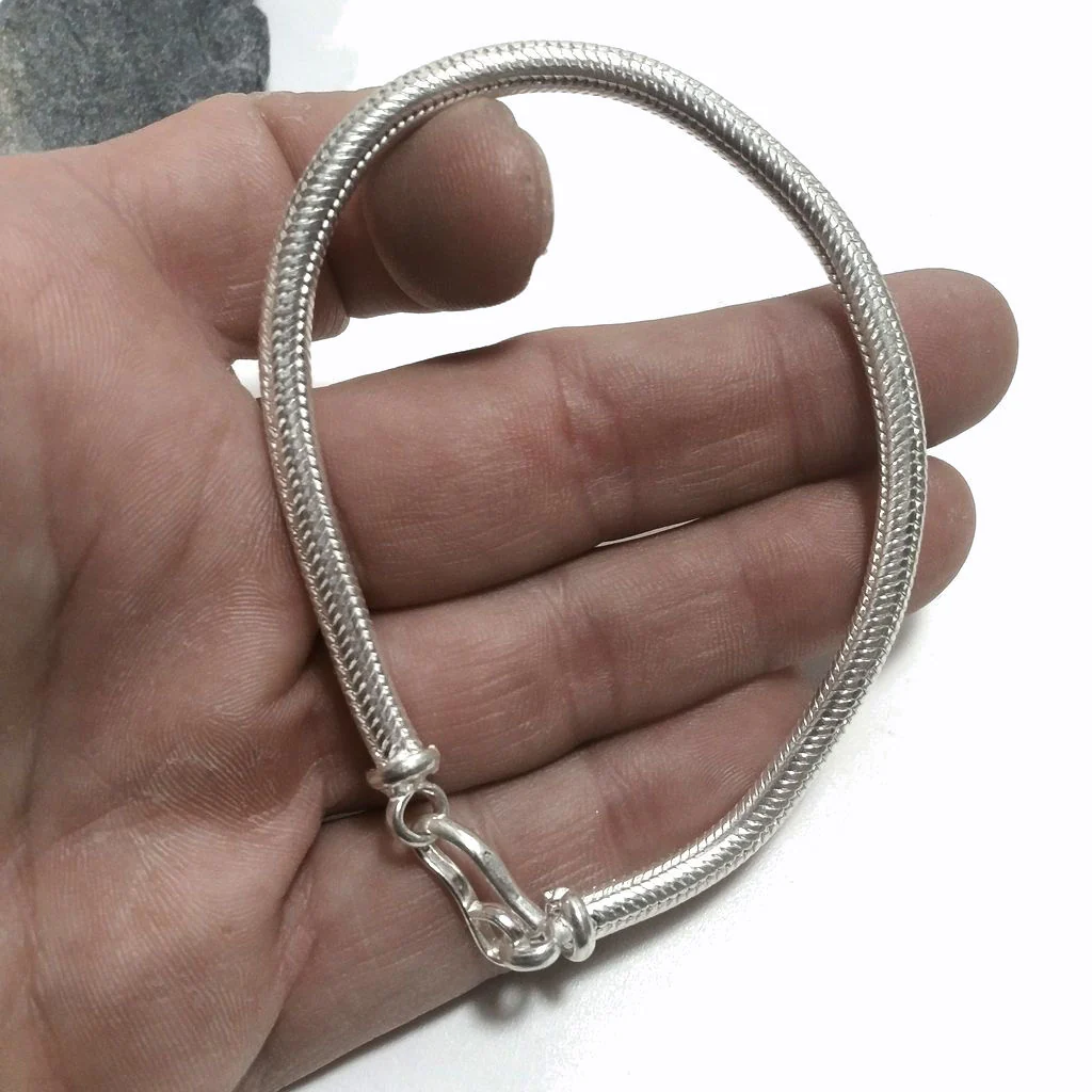 Bracciale uomo e donna SNAKE Indiano argento 925 - AMRISTAR - Image 3