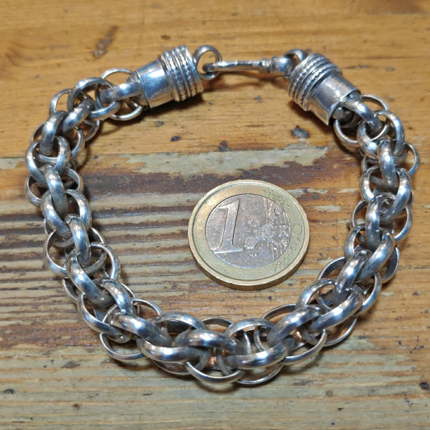 Bracciale uomo donna Snake argento - TANSEN - Image 2