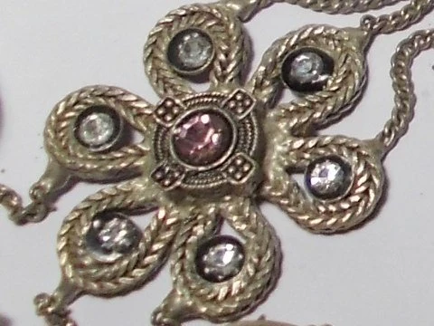 Cavigliera ETNICO /antico argento con anelli - Image 4