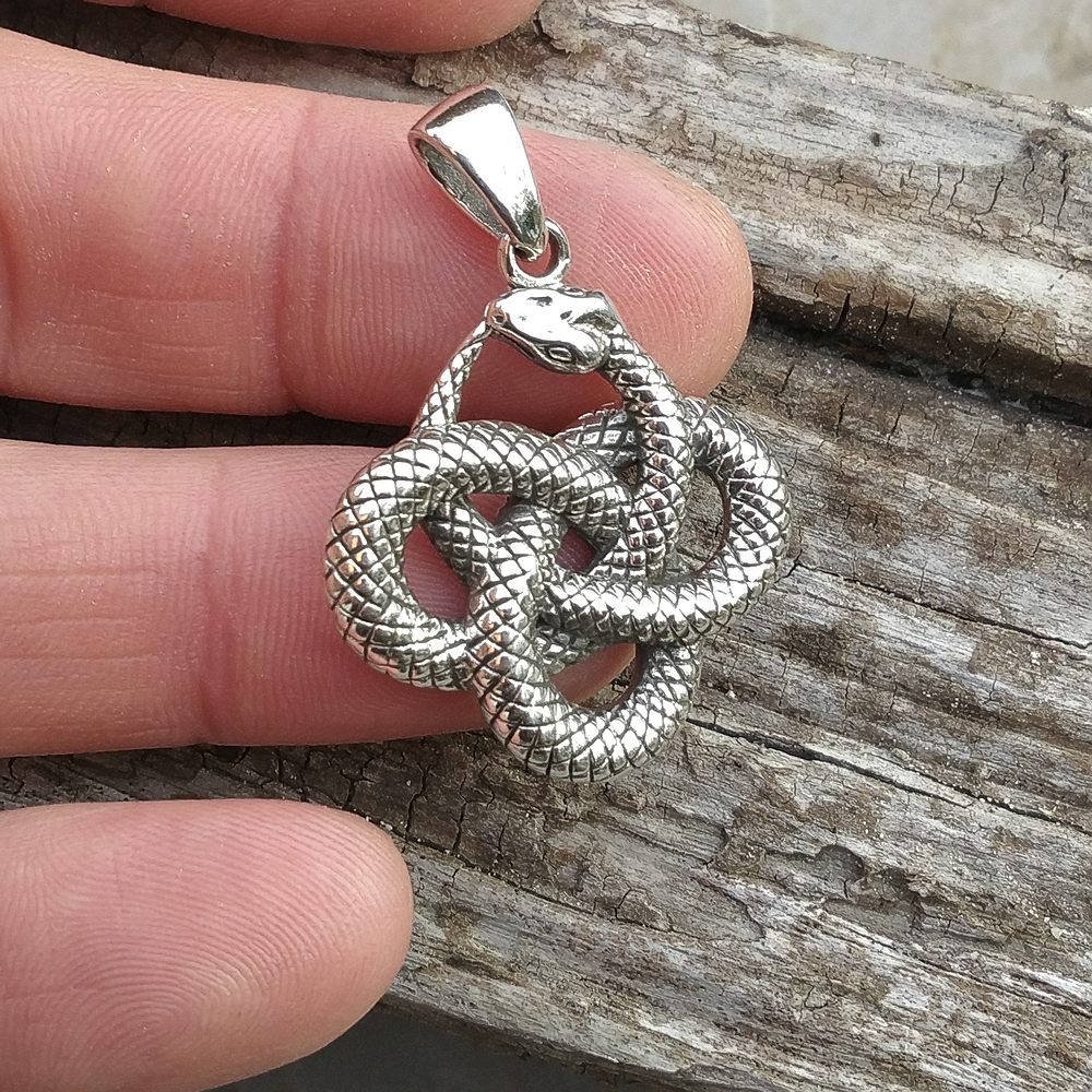 Ciondolo a SERPENTE in argento 925 - TAMIA - Image 2