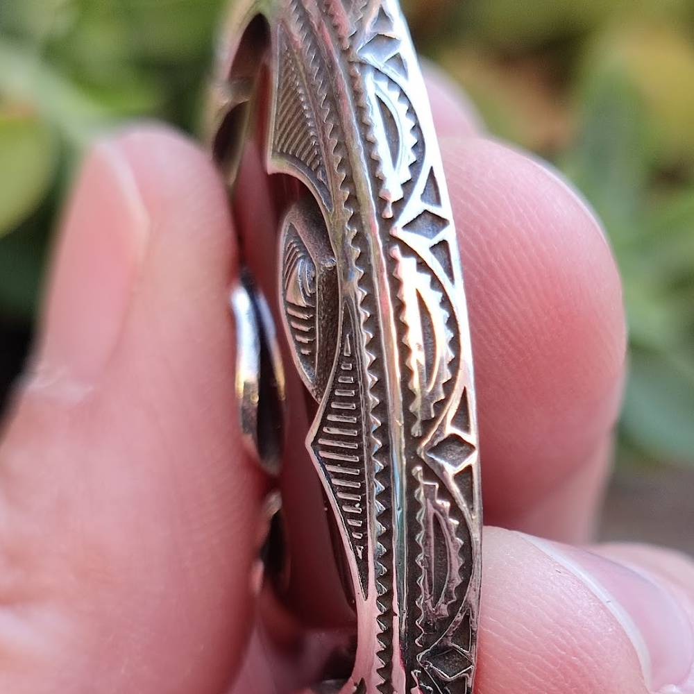 Ciondolo ANZAD con pietra CORNIOLA in argento 925 Ciondolo artigianale TUAREG - Image 4
