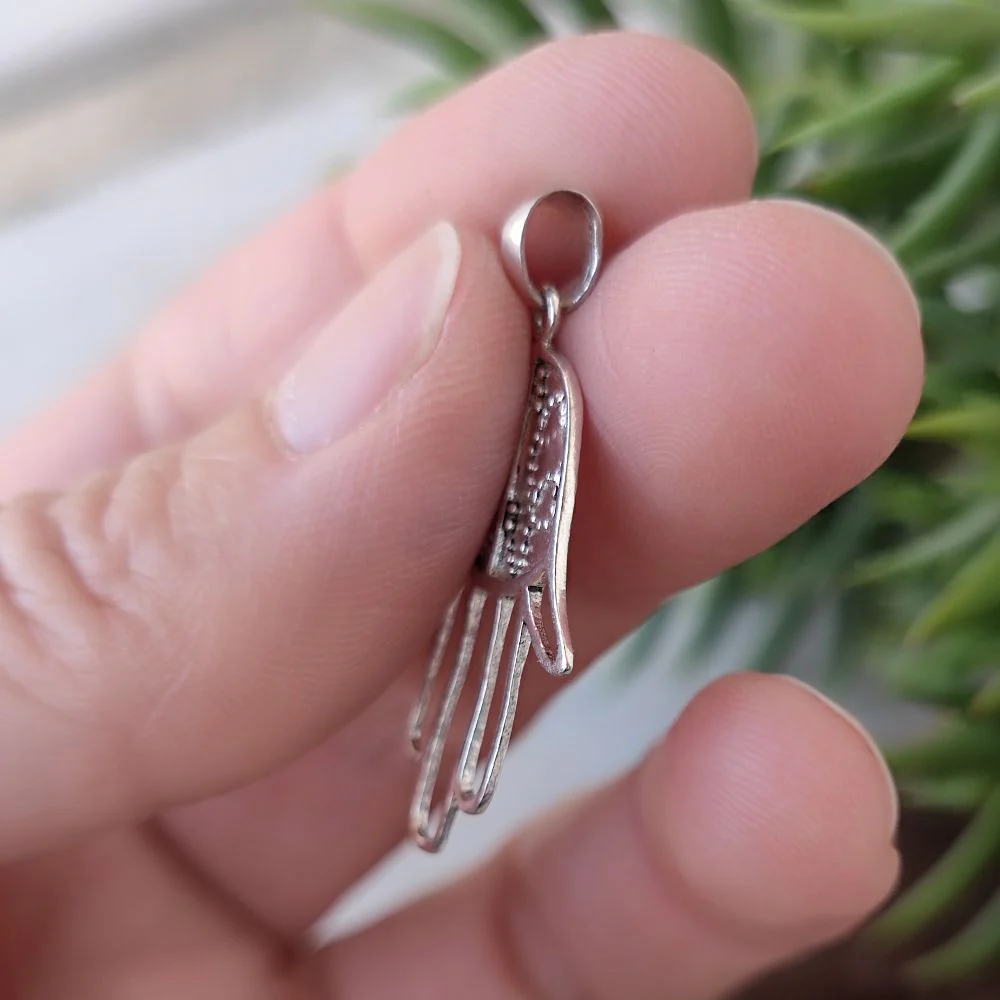 Ciondolo in argento 925 con mano di Fatima - CHITRADA - Image 3