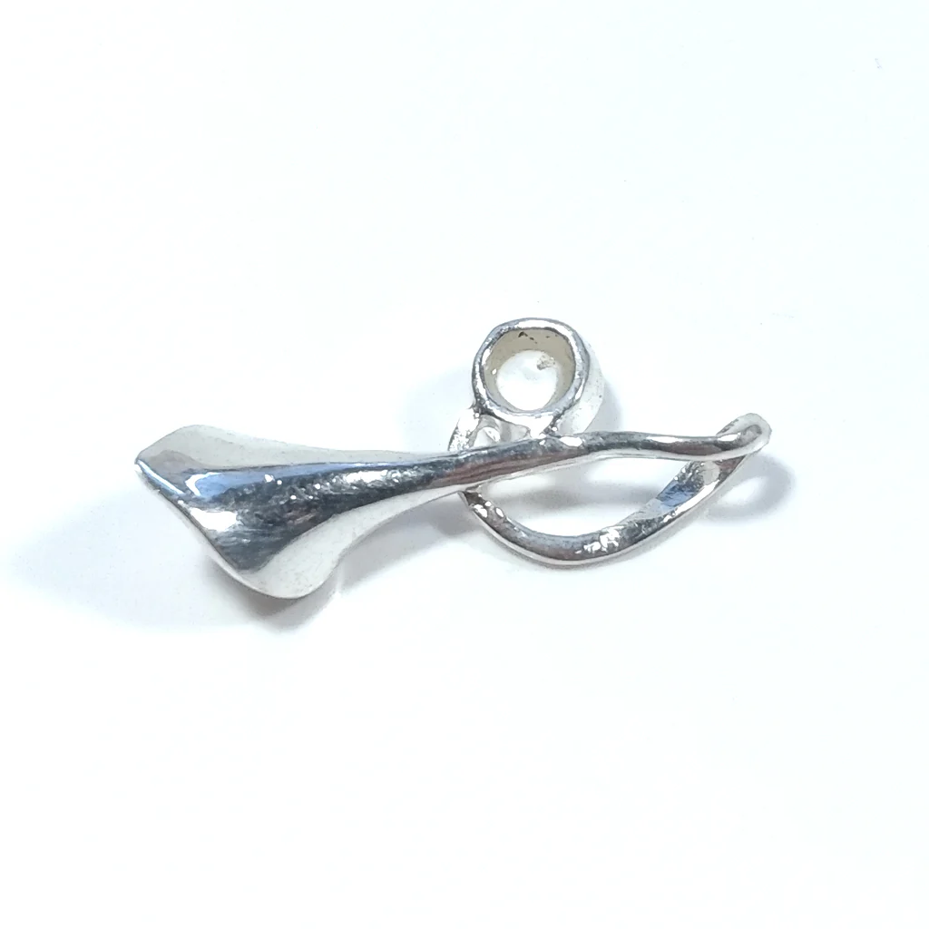 CIONDOLO FORMA CALLA in argento 925 Perla - Image 3