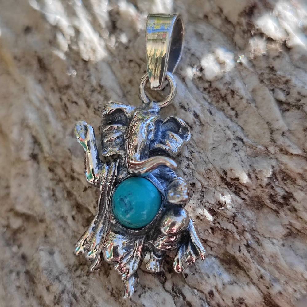 Ciondolo Ganesh con pietra in argento 925 - BAPINI - Image 8
