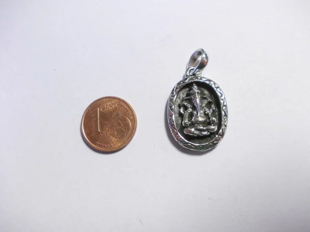 Ciondolo etnico in argento 925 con GANESH - SONKARA - Image 3