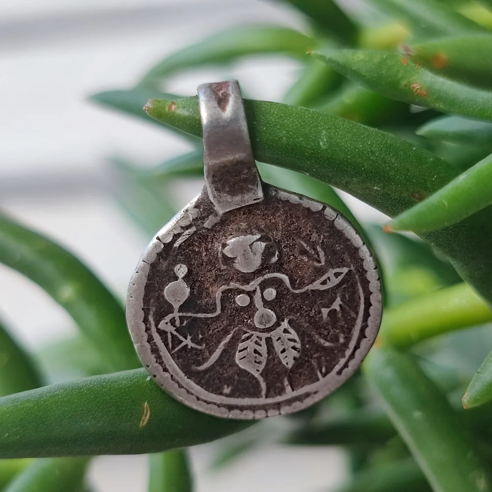 Ciondolo in argento antico con divinità Shiva - UKWA - Image 4