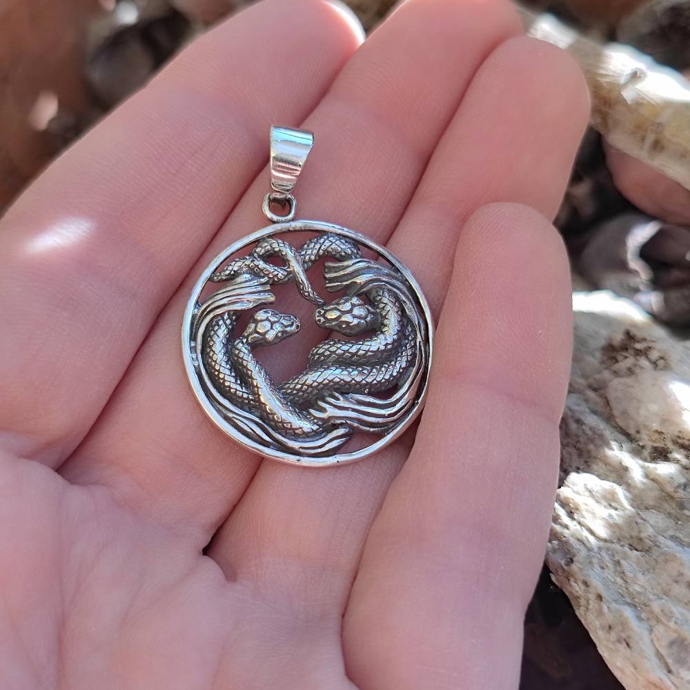 Ciondolo serpente in argento 925 - AMET - Image 2