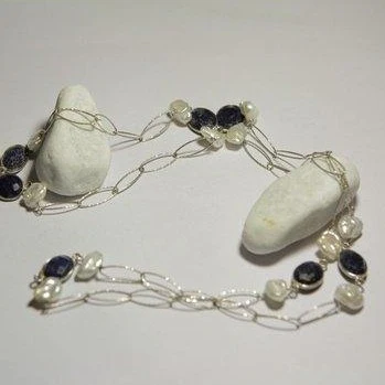 Collana argento con pietre dure - Image 3