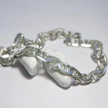 Collana argento forma di catena