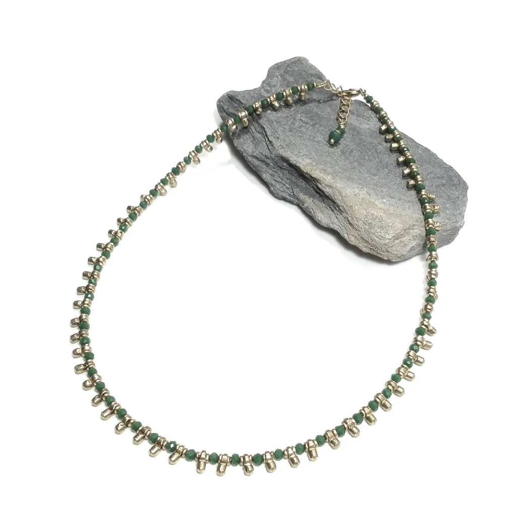 Collana etnica choker artigianale in ottone - MADARIPUR - Image 9