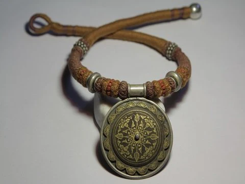 Collana ETNICA argento e Acciaio DAMAScO
