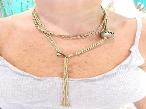 Collana in ottone Naga - Image 7