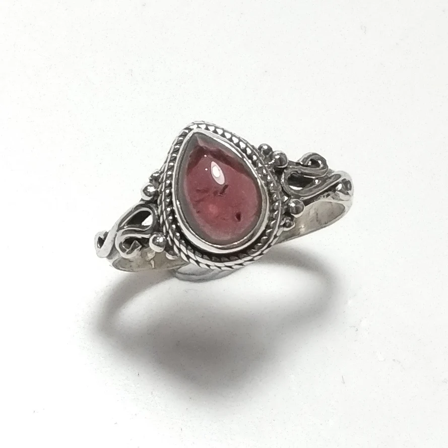 ANELLO artigianale in argento 925 con Peridoto Granato, Turchese - Image 9