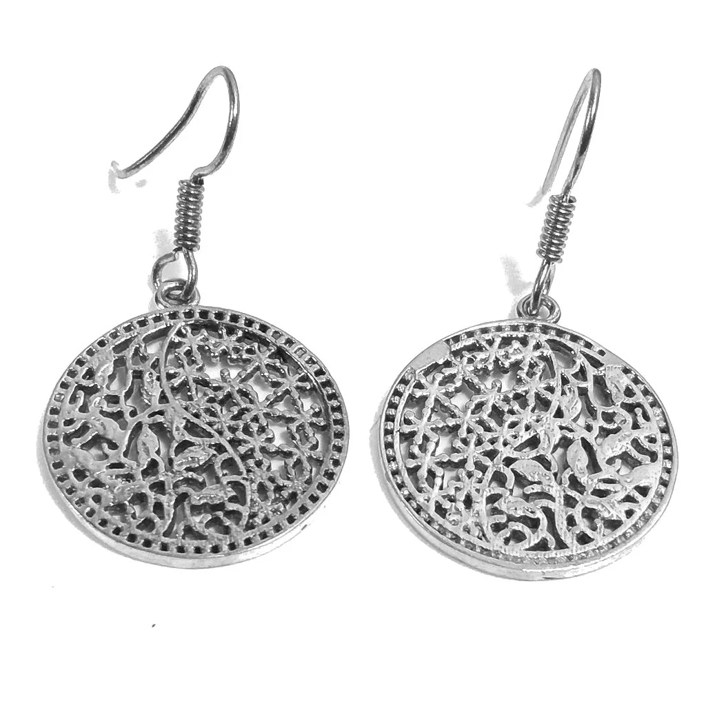 ORECCHINI ETNICI Ottone lucido Orecchini artigianali | TAO | BOHO - Image 2