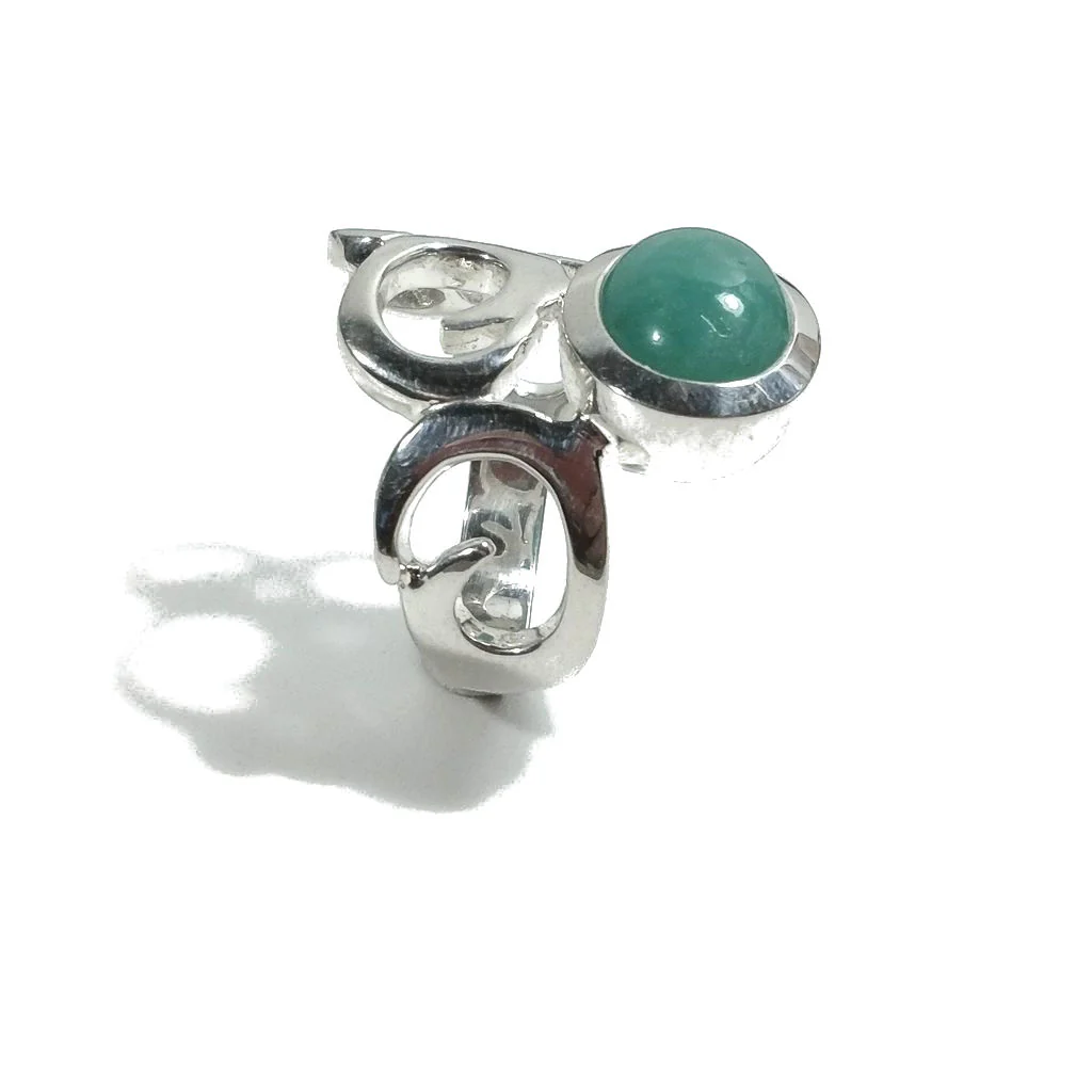 Fascia barocca con pietra in argento 925 - VEA - Image 3