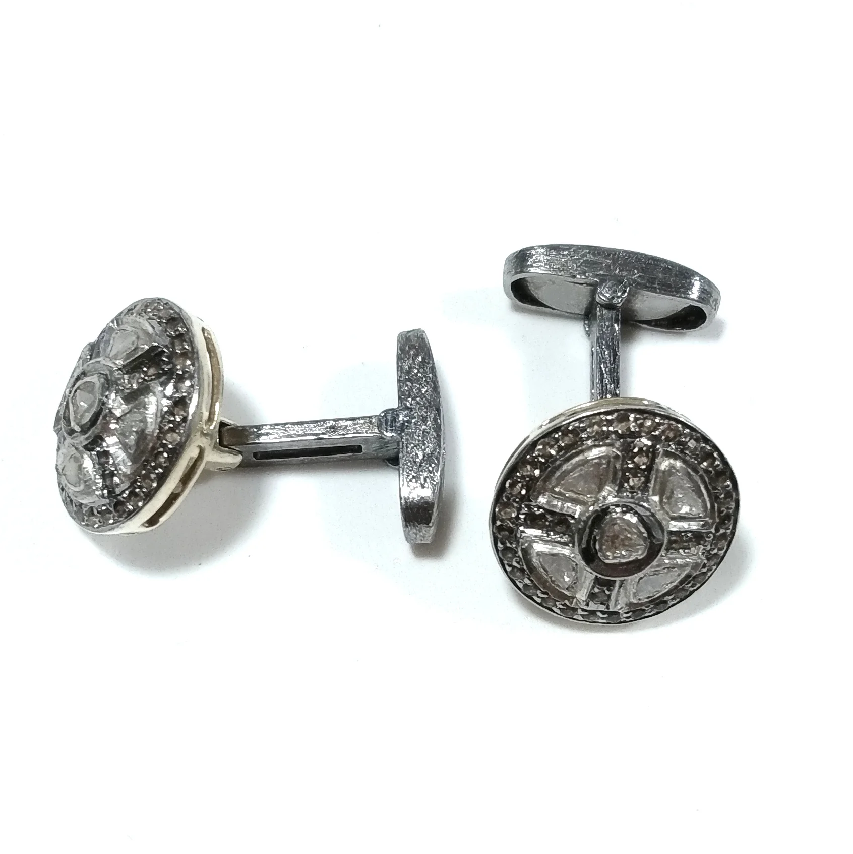 GEMELLI in argento 925 con Diamante taglio rosetta | GIOIELLI IN ARGENTO - Image 4
