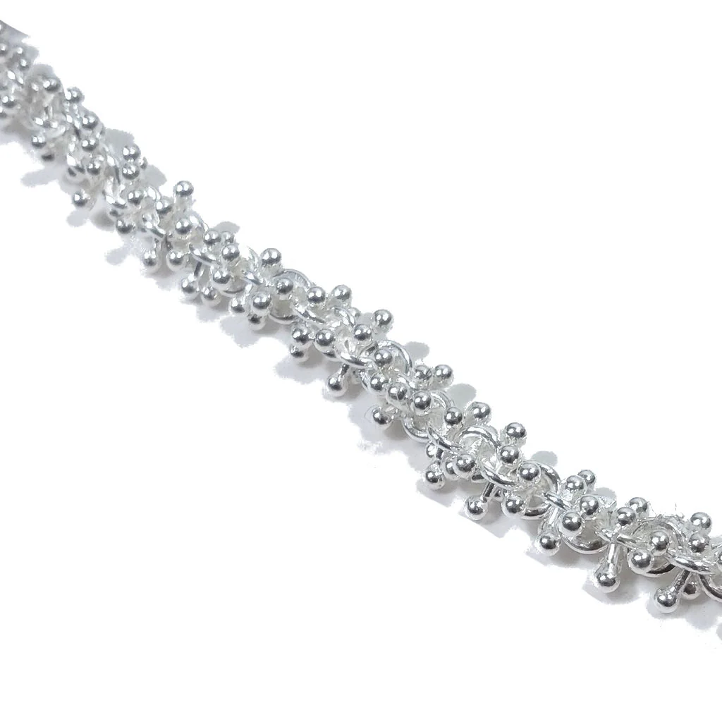 GIROCOLLO CATENA con millechiodi | GIOIELLO contemporaneo | Collana argento - Image 4