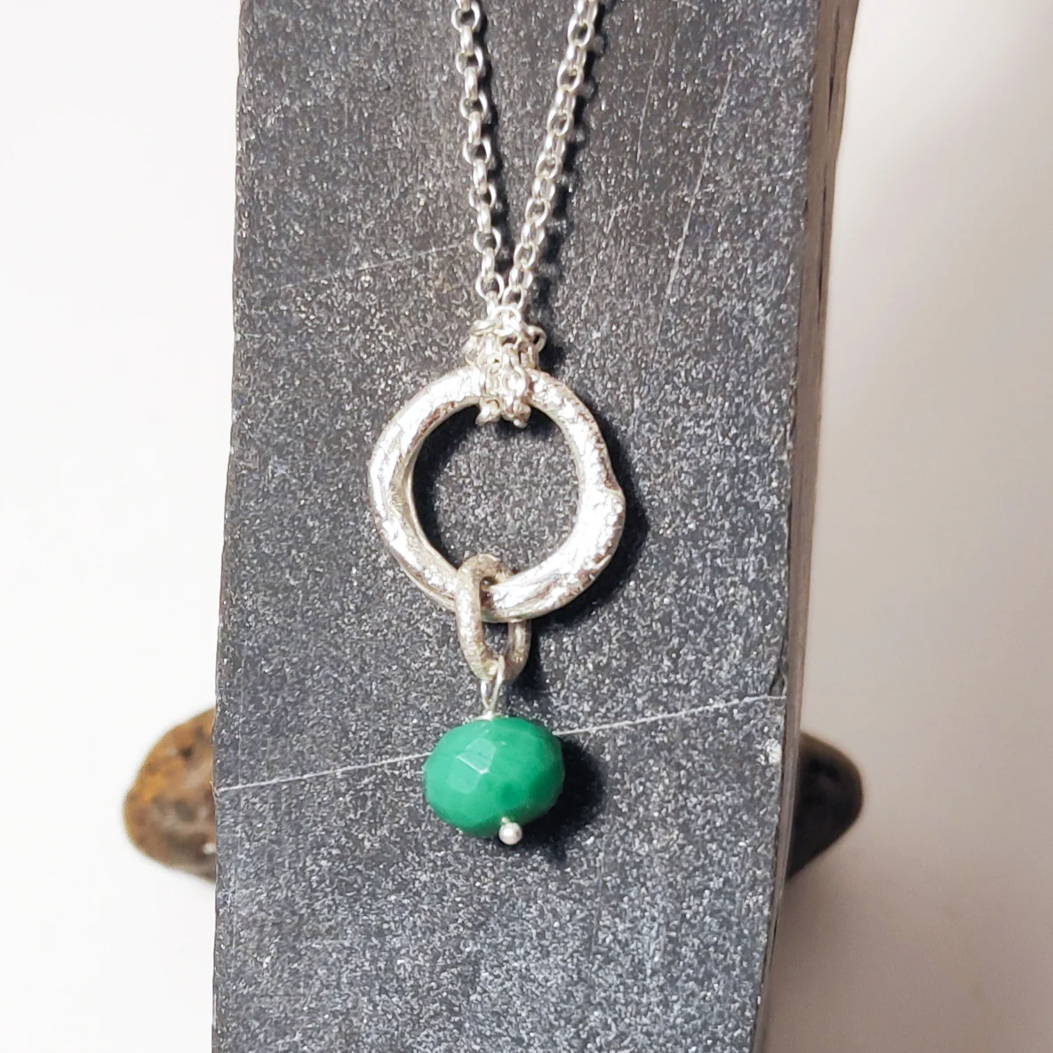 La Collana con pietra - il cerchio della vita - Collana | GIOIELLI IN ARGENTO - Image 2