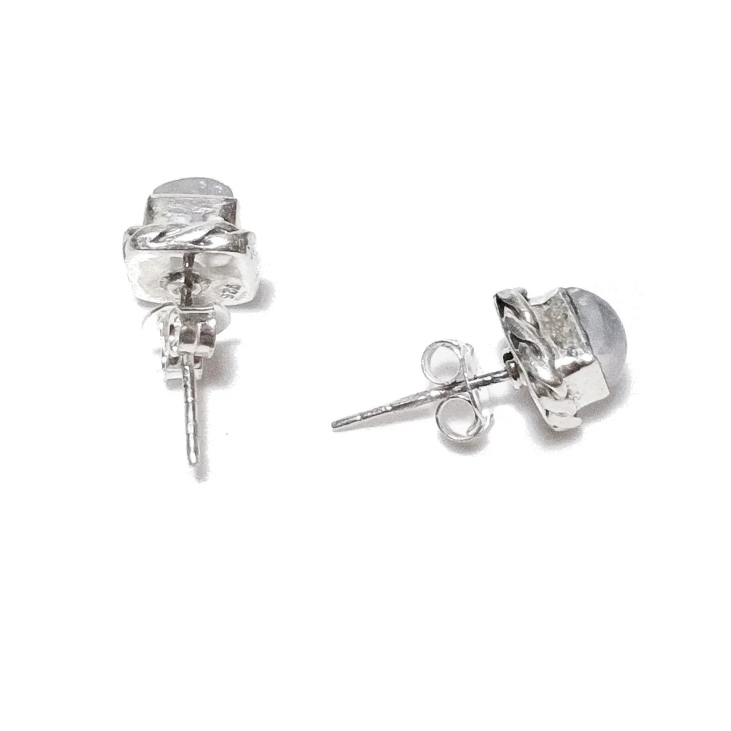 MINI ORECCHINI argento 925 - Pietra di luna | Gioielli etnici piercing - Image 4