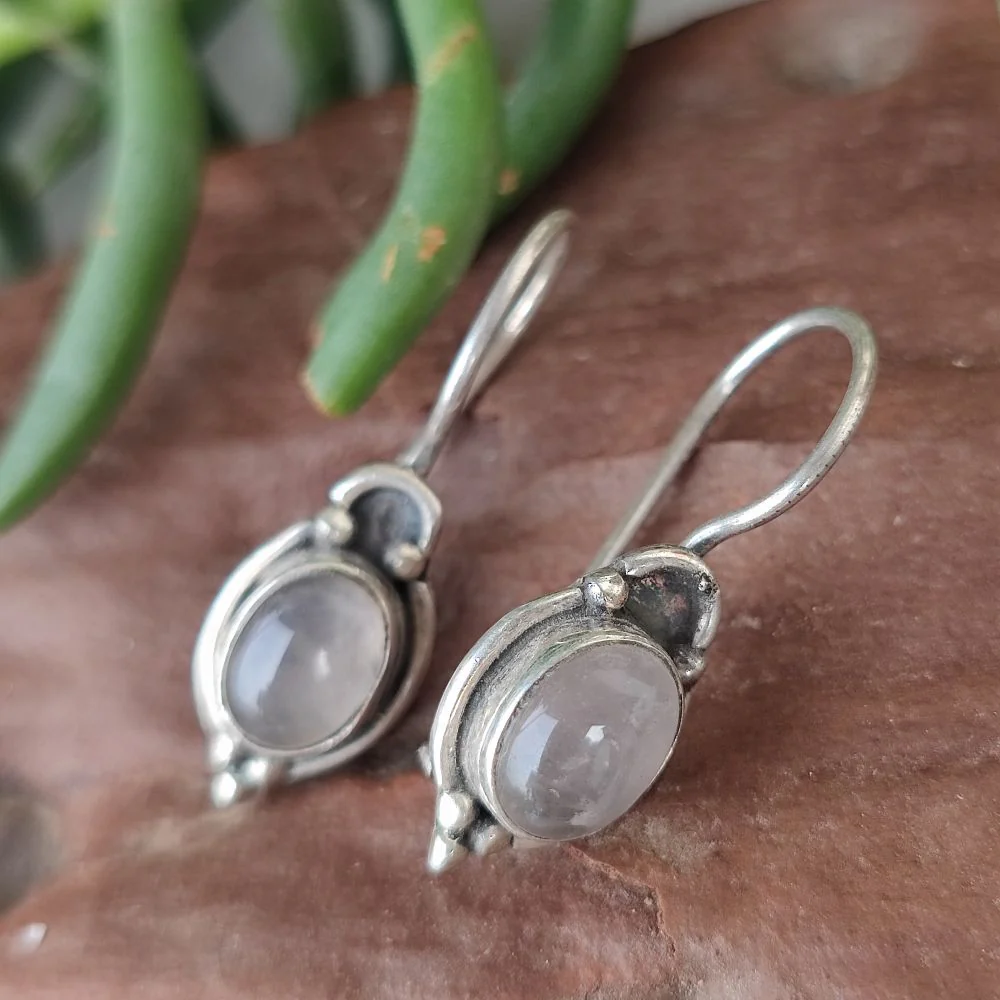 ORECCHINI Argento 925 artigianali con pietra - SULIAPADA - Image 3