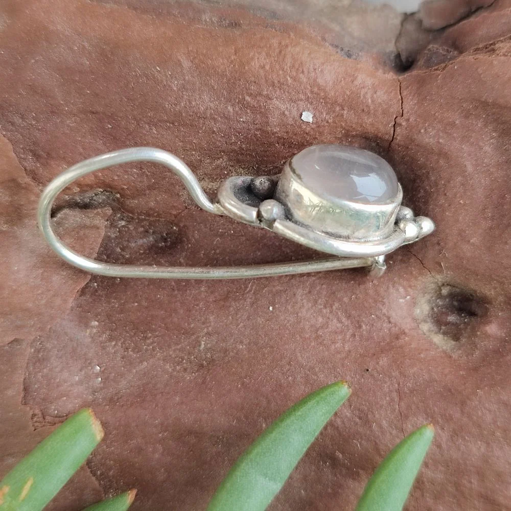 ORECCHINI Argento 925 artigianali con pietra - SULIAPADA - Image 4