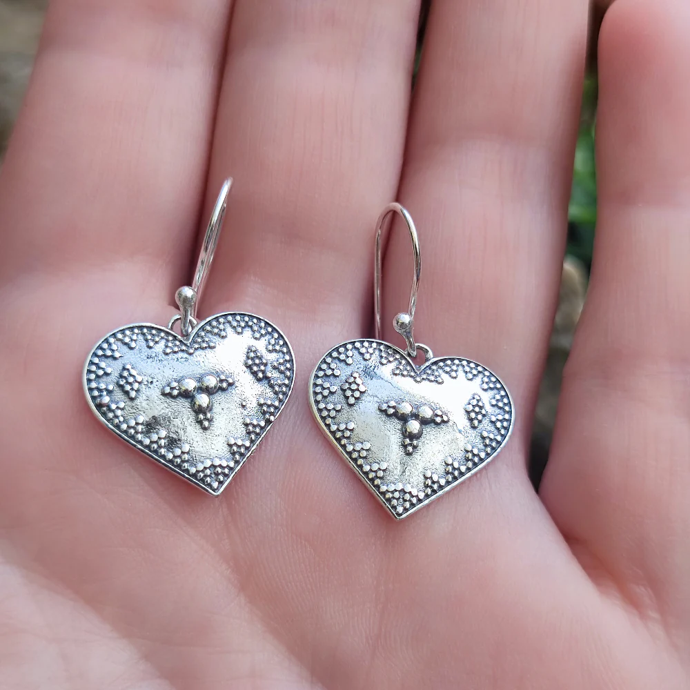 ORECCHINI cuore in argento 925 cuore - KANDARA - Image 2
