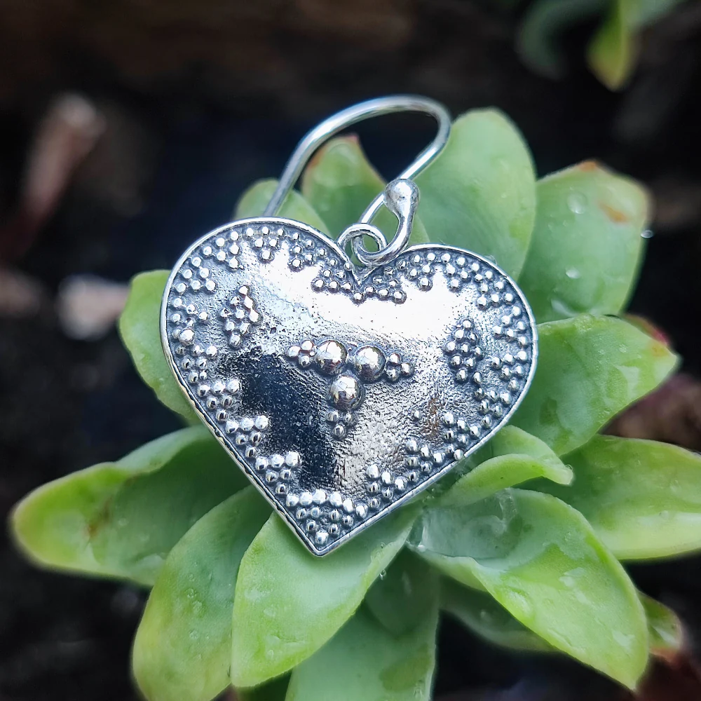 ORECCHINI cuore in argento 925 cuore - KANDARA - Image 3