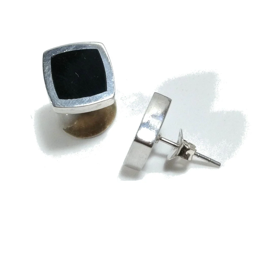 ORECCHINI da LOBO | ORECCHINI argento 925 - Onice nero | Gioielli argento piercing - Image 4