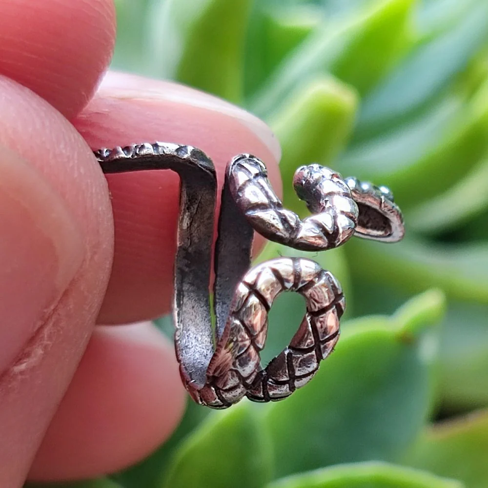 ORECCHINI ear cuff in argento 925 serpenti - SNAKE - Image 2